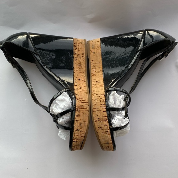 Patient Leather Platform Sandals - Picture 2 of 8